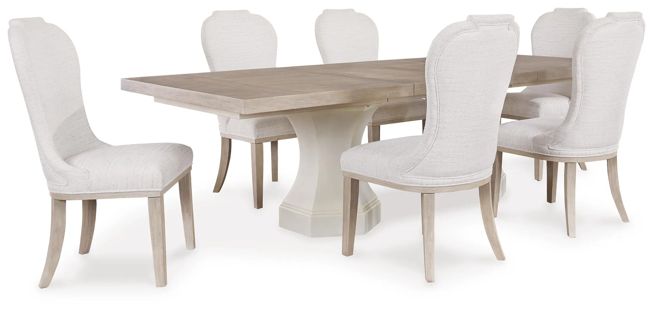 Jorlaina Dining Table and 6 Chairs