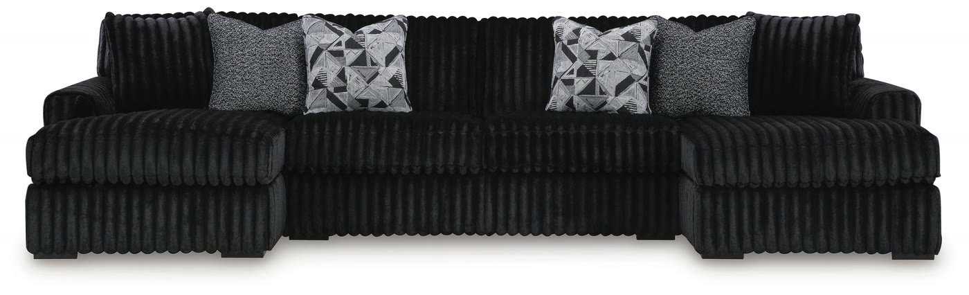 Midnight Madness 3-Piece Sectional with Chaise