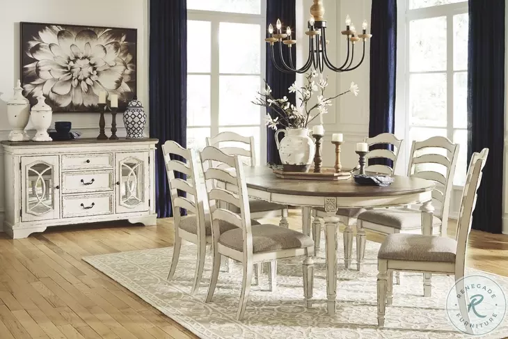 Realyn Dining Table and 4 Chairs