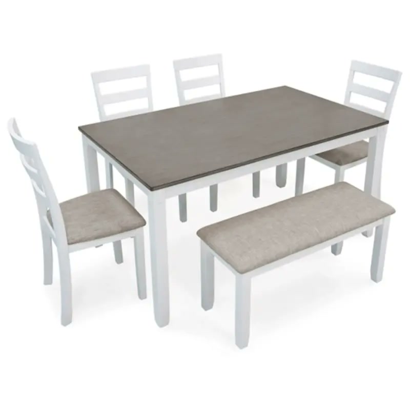 Stonehollow Dining Table and Chairs with Bench